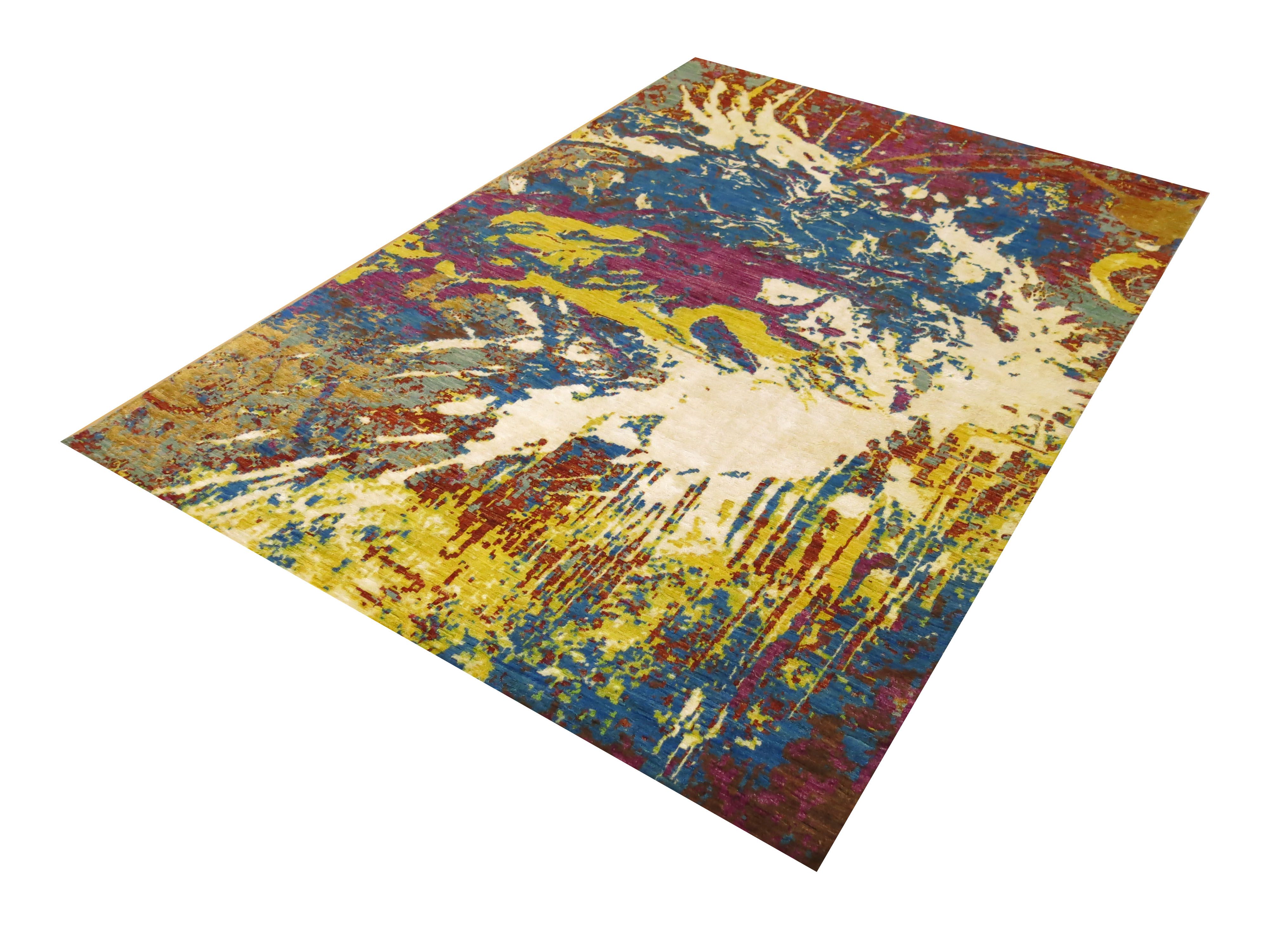 Modern rug Amazon Royal