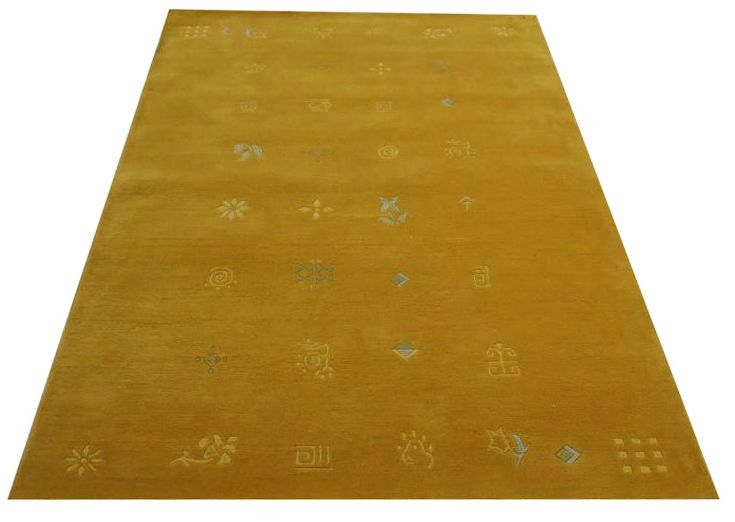 Moderner Teppich Original Nepal Natural