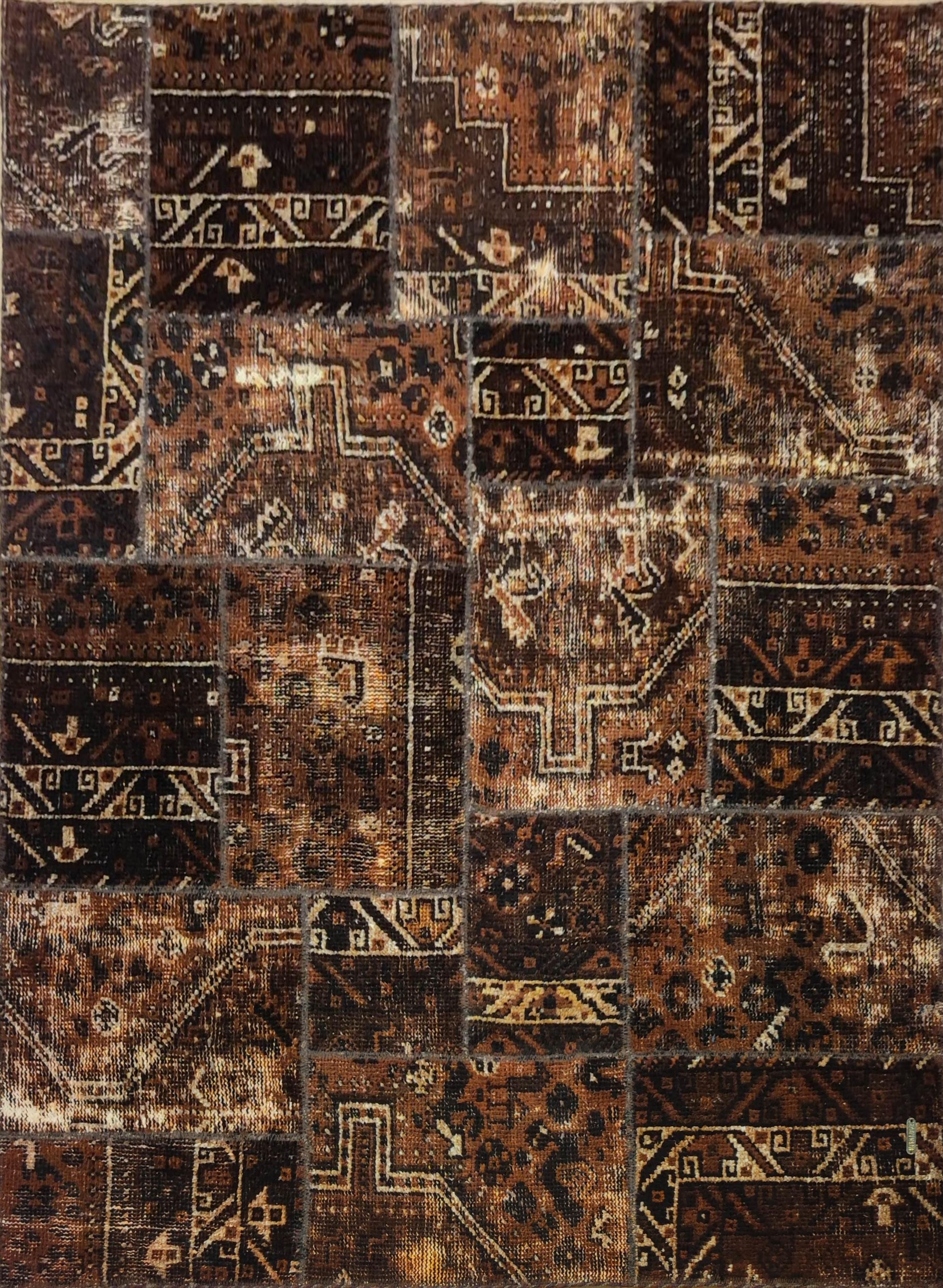Moderner Teppich Patchwork Modern