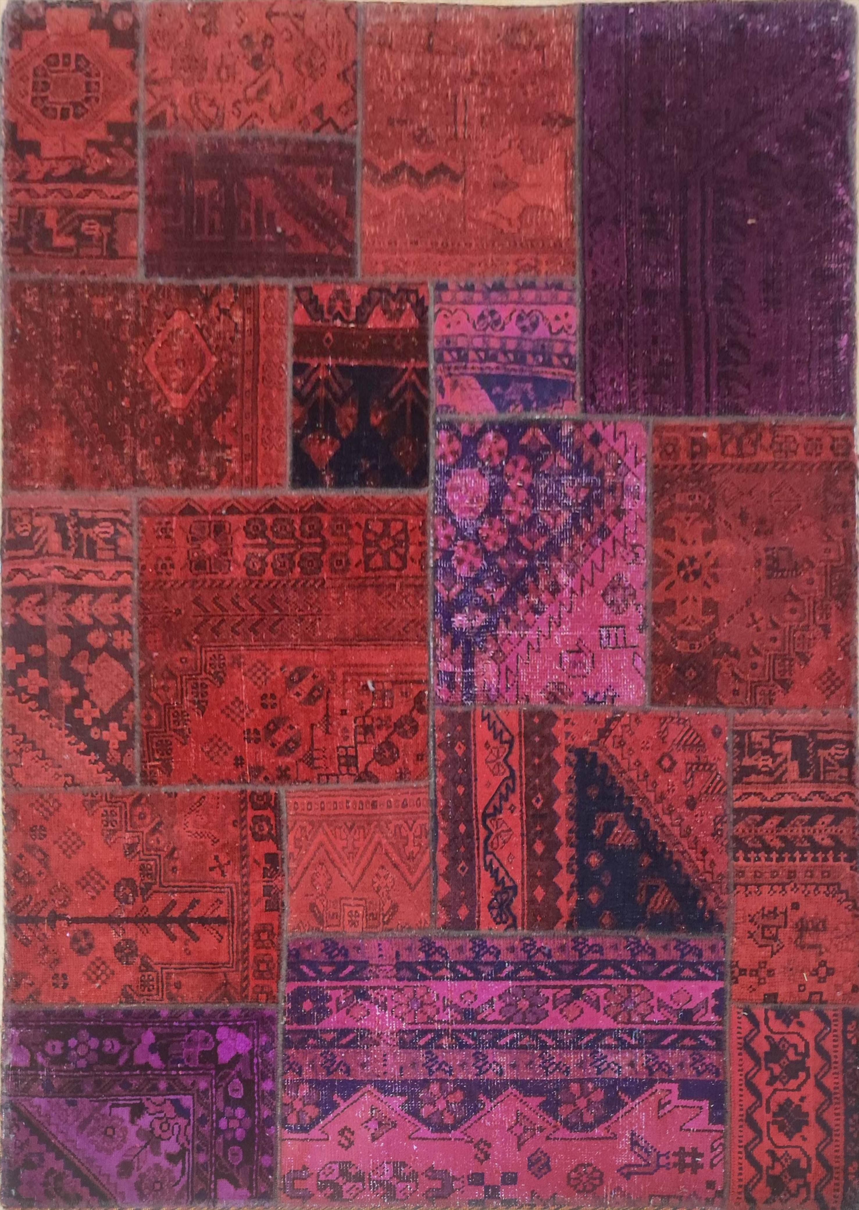 Moderner Teppich Patchwork Modern