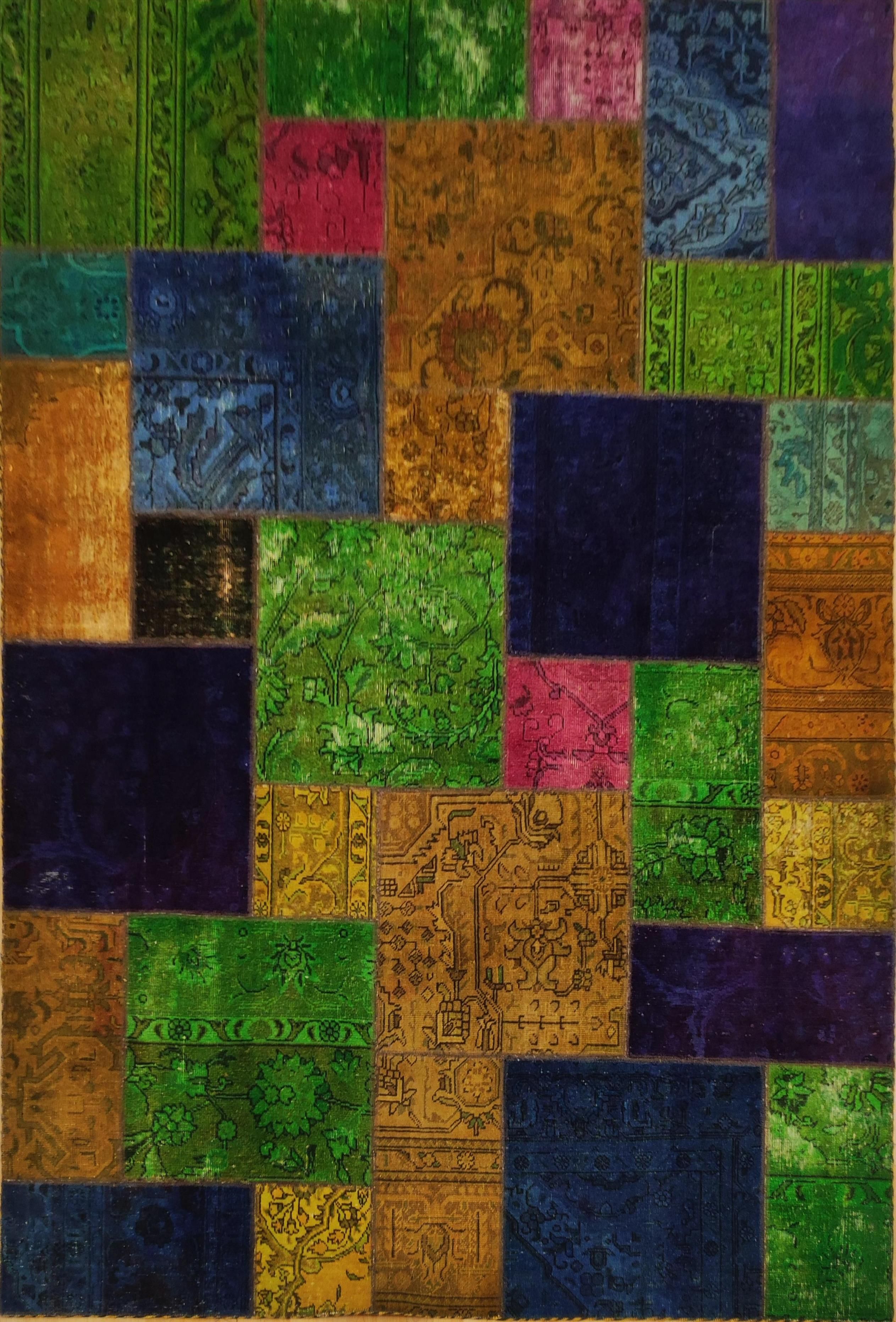 Moderner Teppich Patchwork Modern
