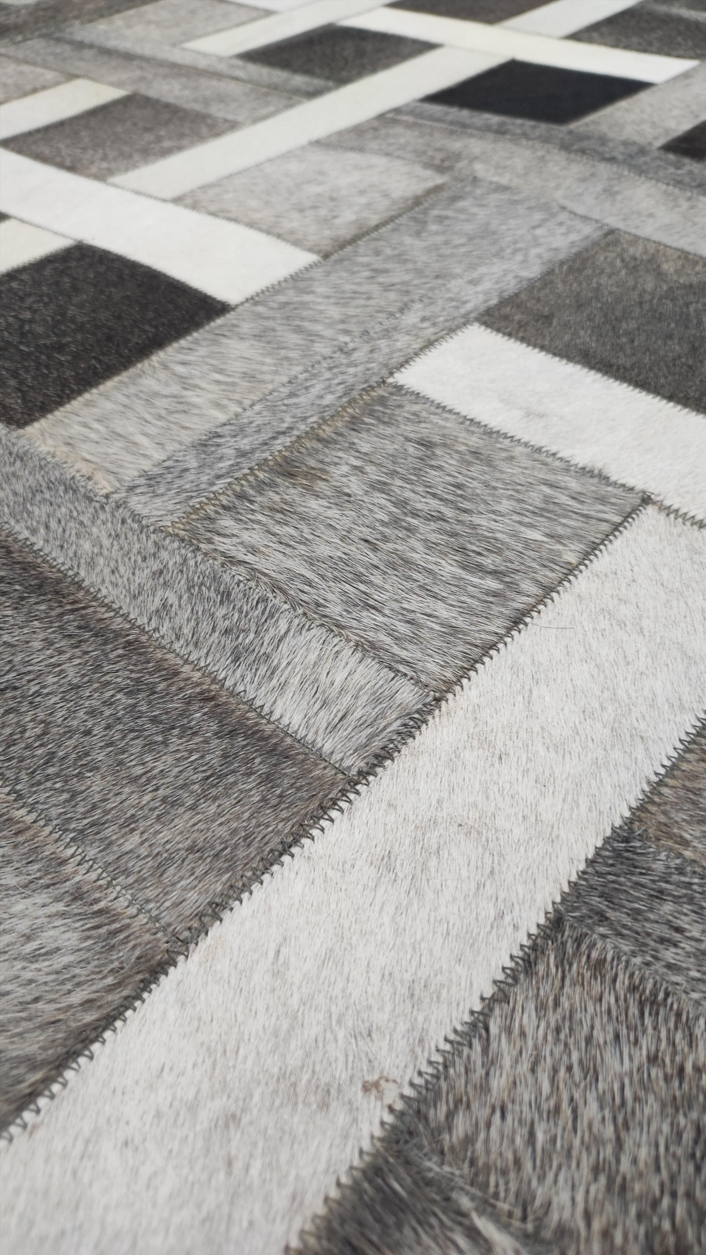 Moderner Teppich Leder Excelsior
