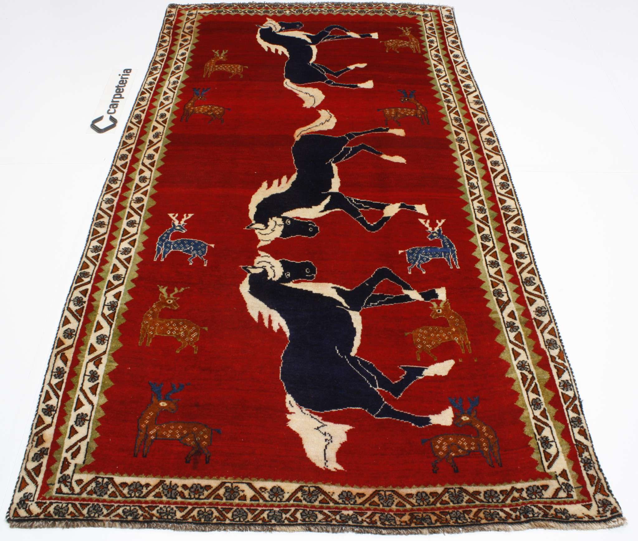 Perserteppich Shiraz Figural