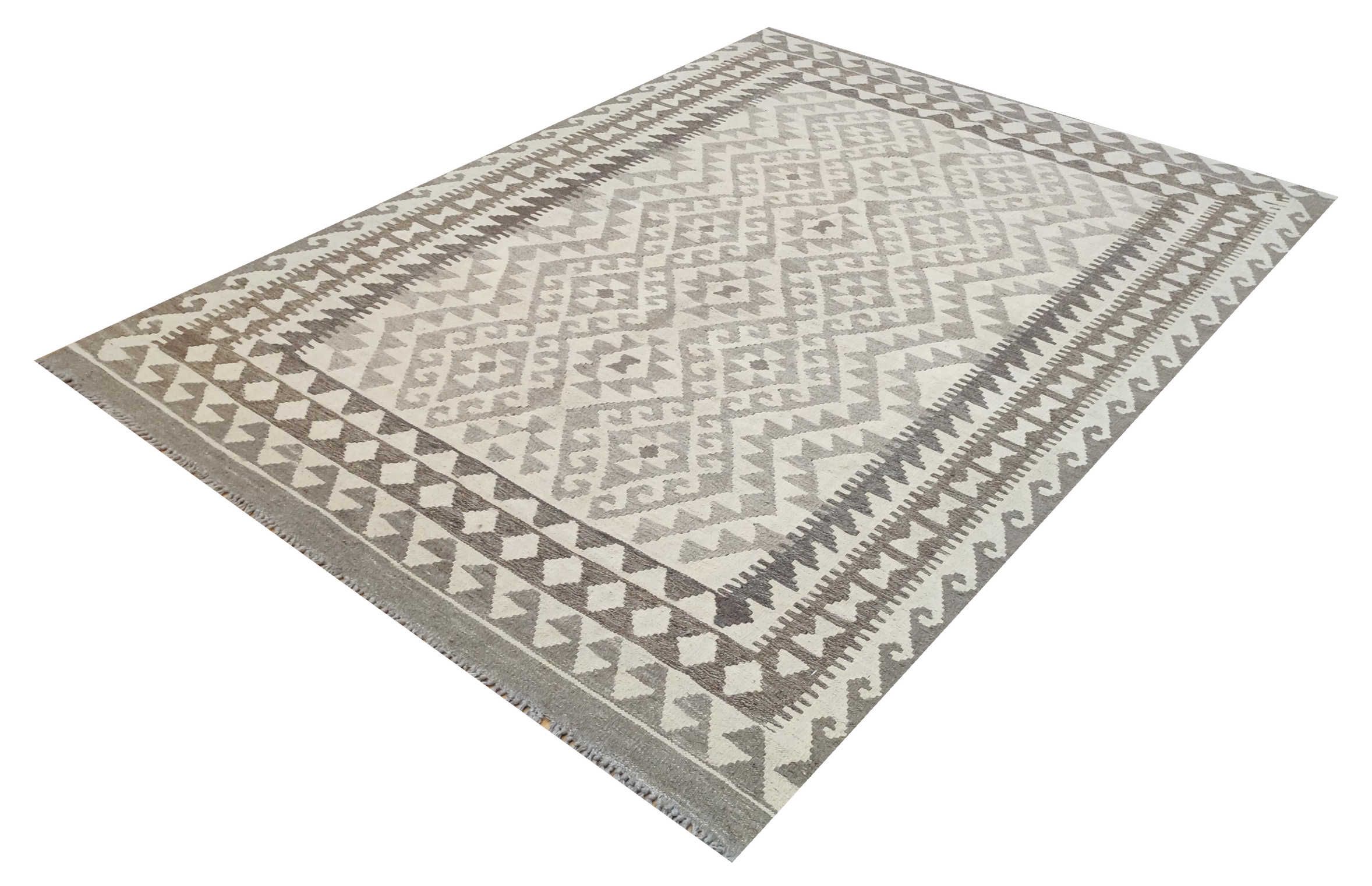 Moderner Teppich Kelim Design Exklusiv
