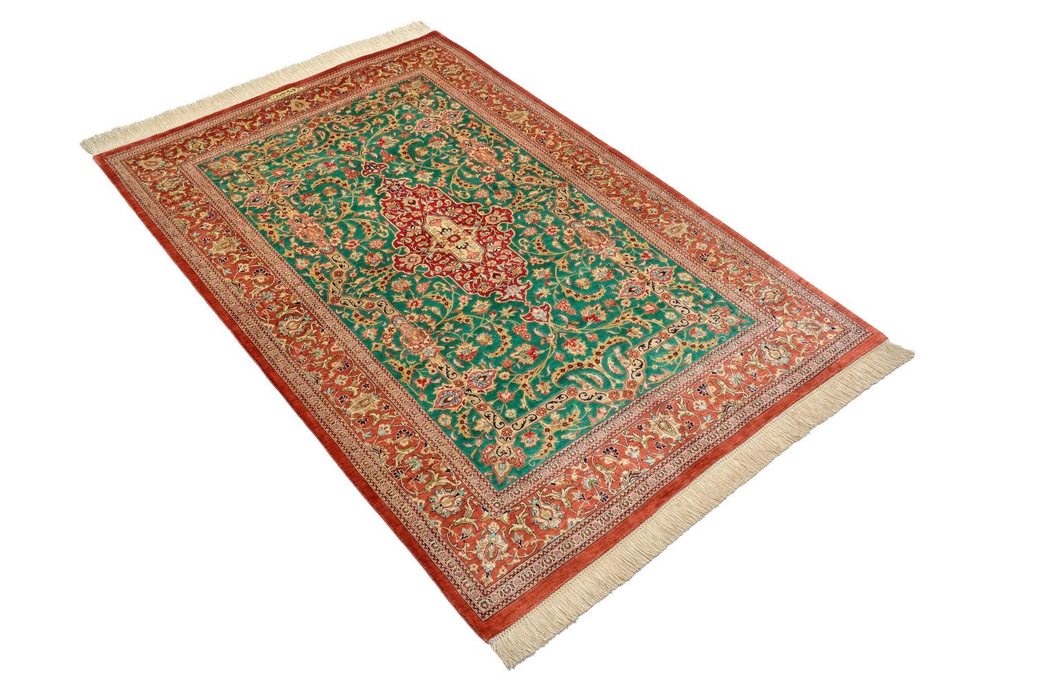 Orientteppich Ghom Seide Royal