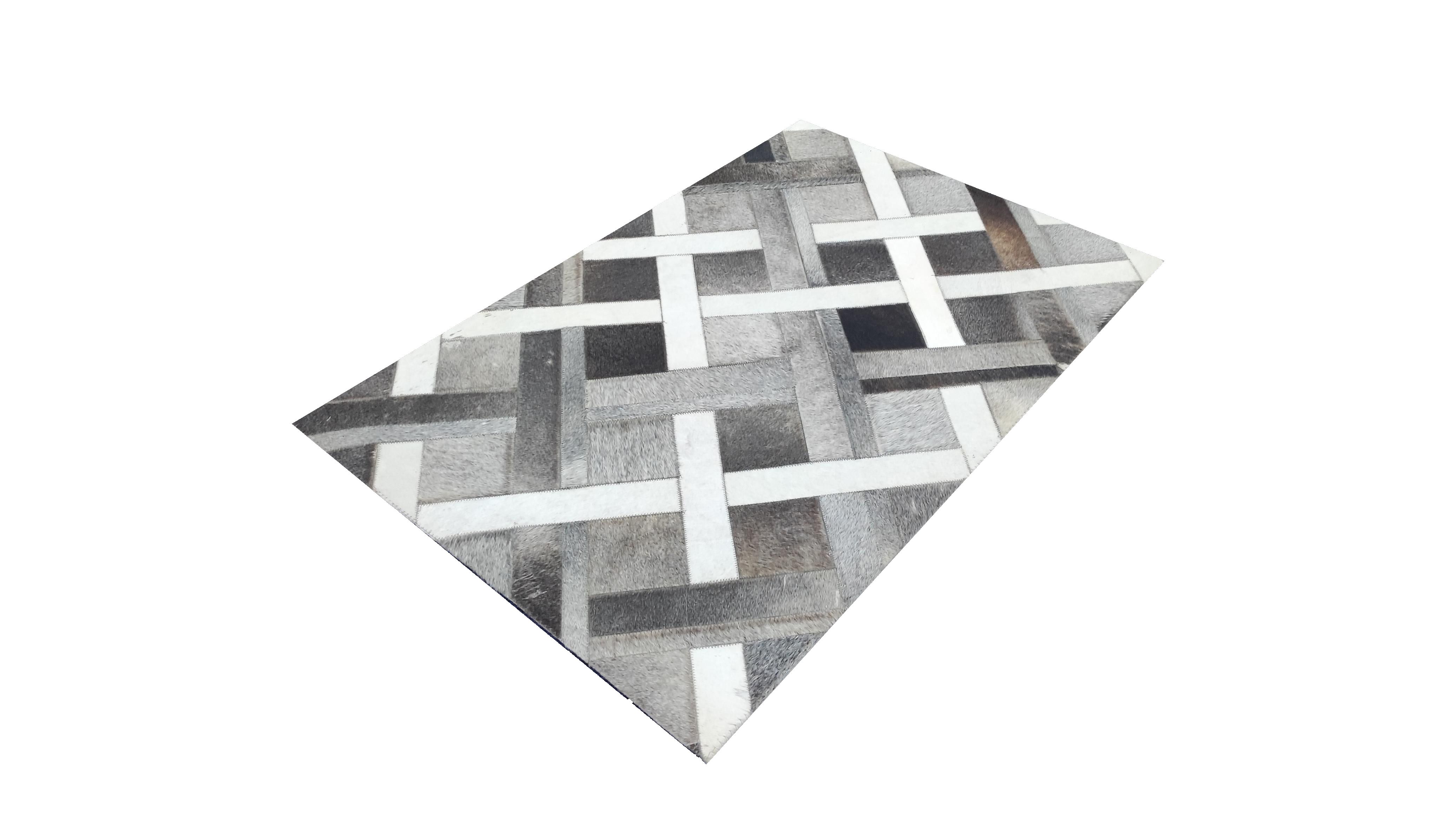 Moderner Teppich Leder Excelsior