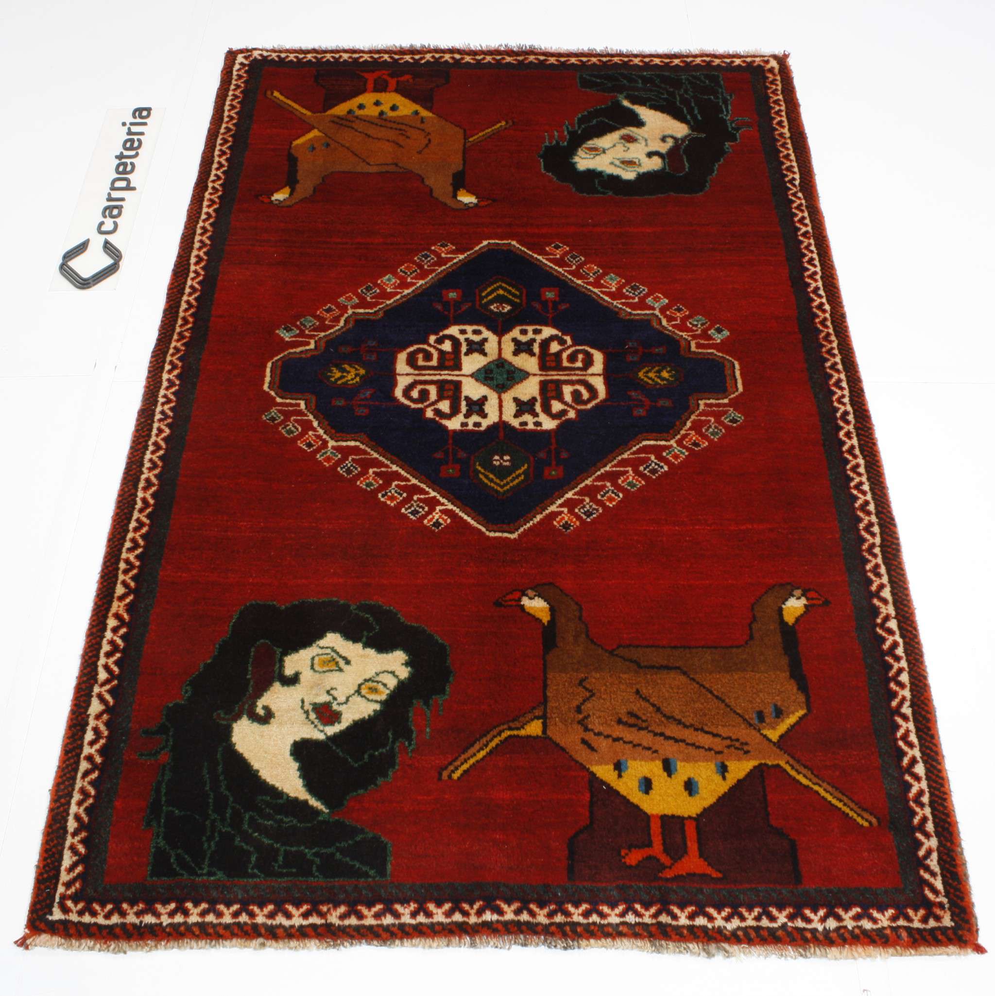 Perserteppich Shiraz Figural