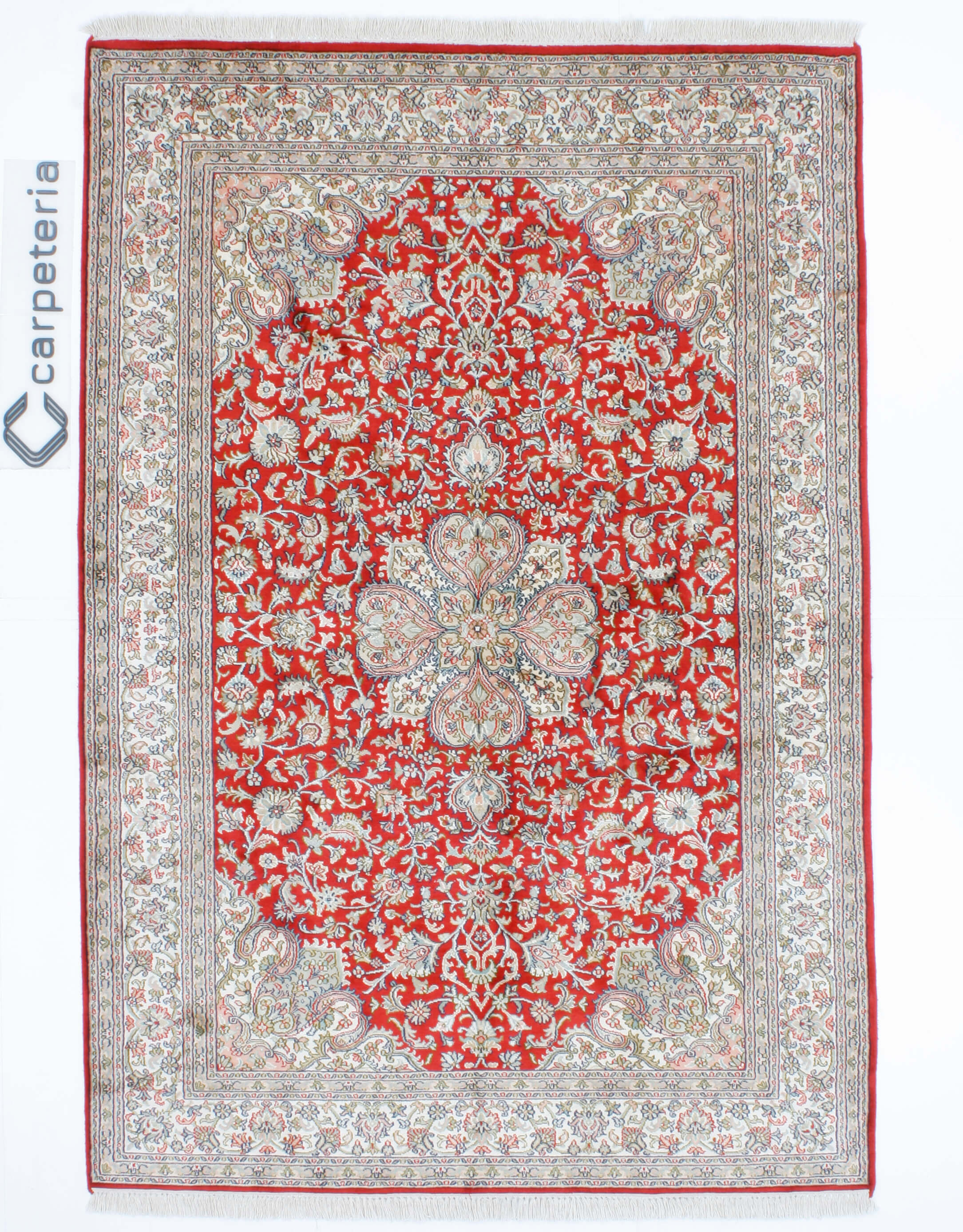 Kashmir-Seiden-Orientteppich Exklusiv