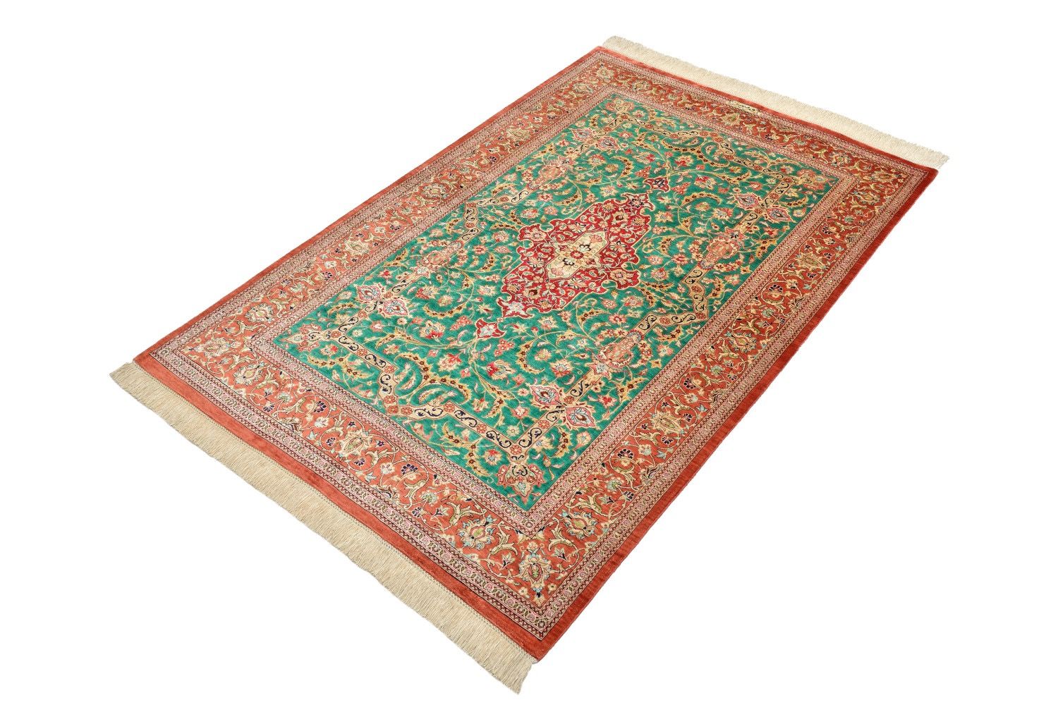 Orientteppich Ghom Seide Royal