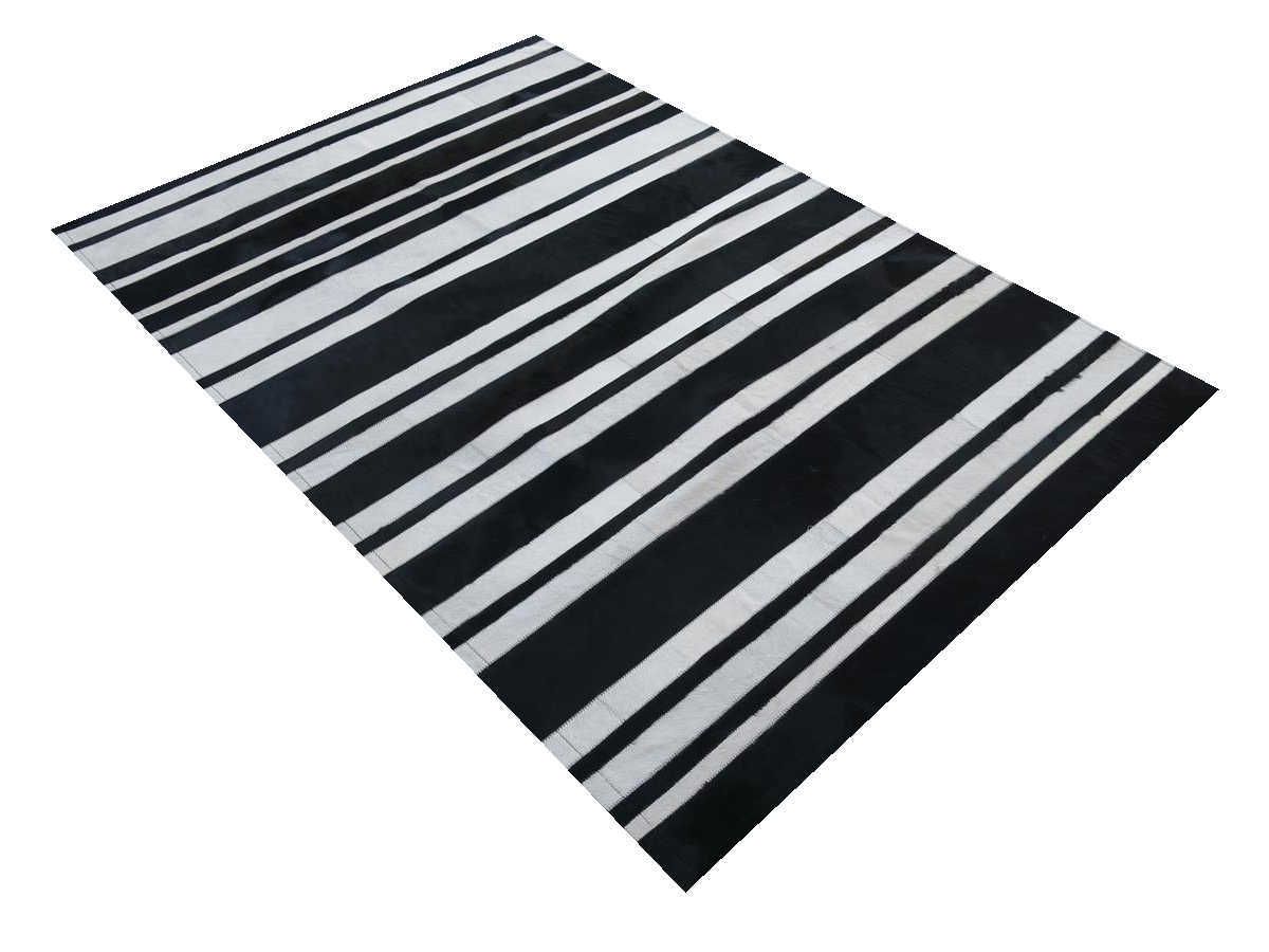 Moderner Teppich Cascade Leder Premium Hellgrau