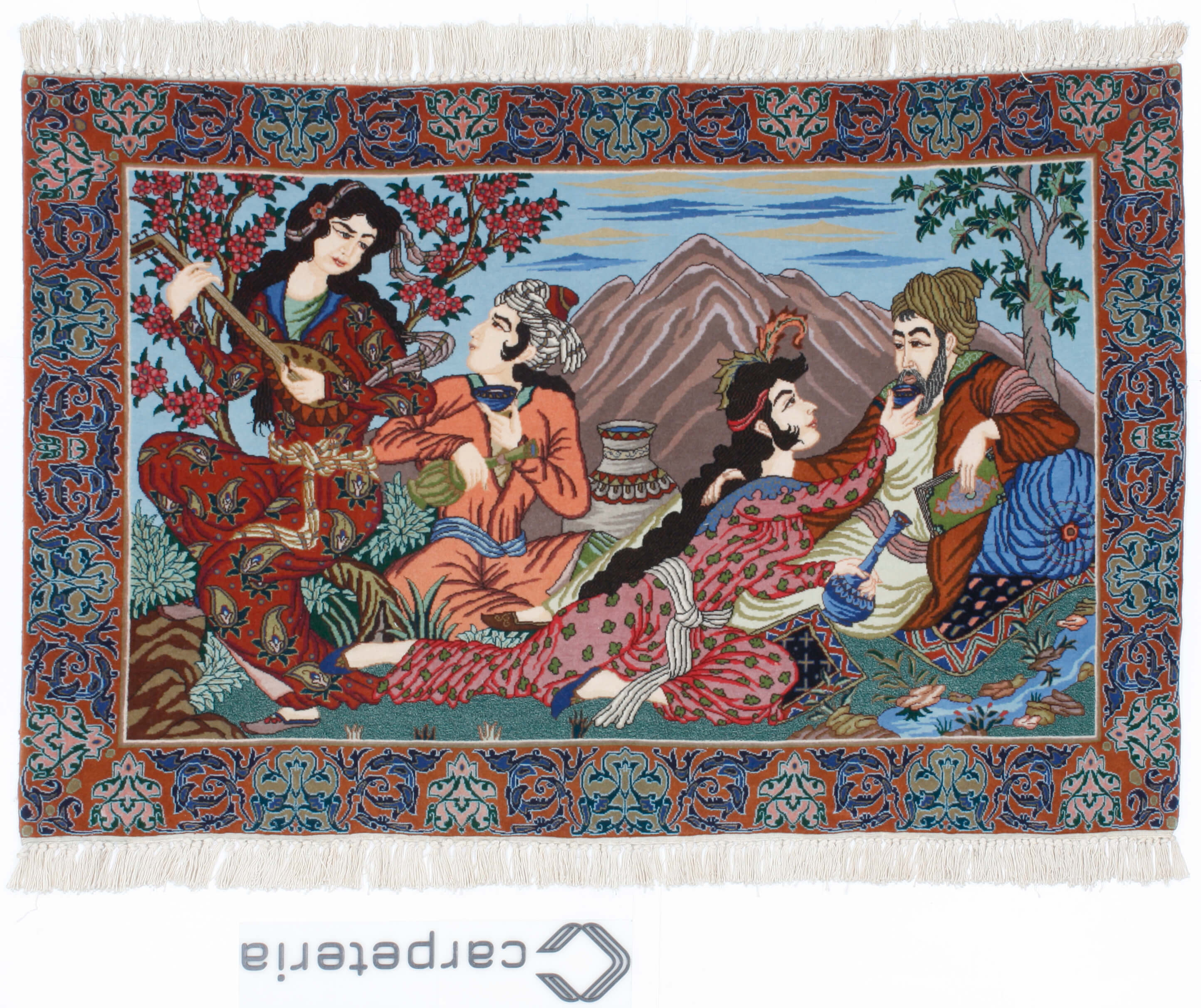 Perserteppich Isfahan Figural