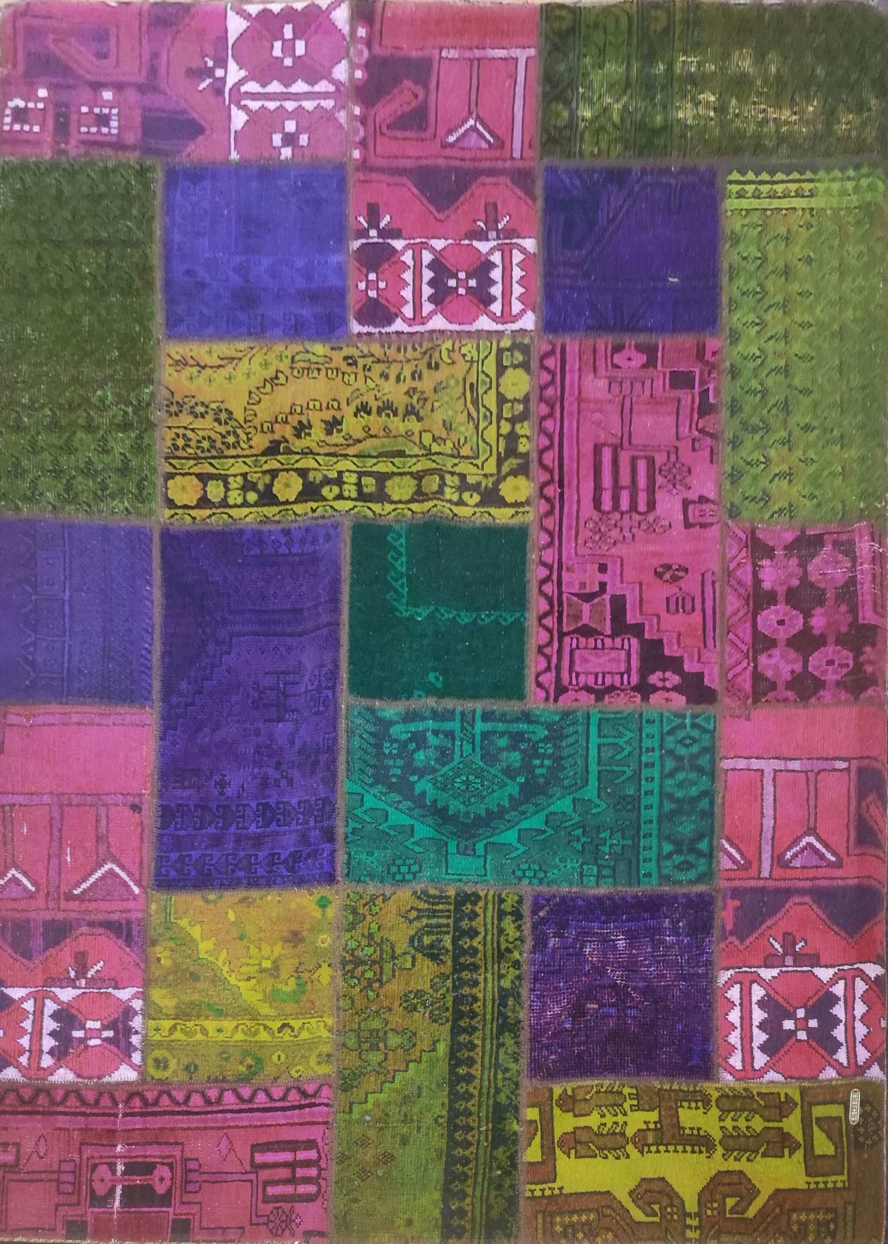 Moderner Teppich Patchwork Modern