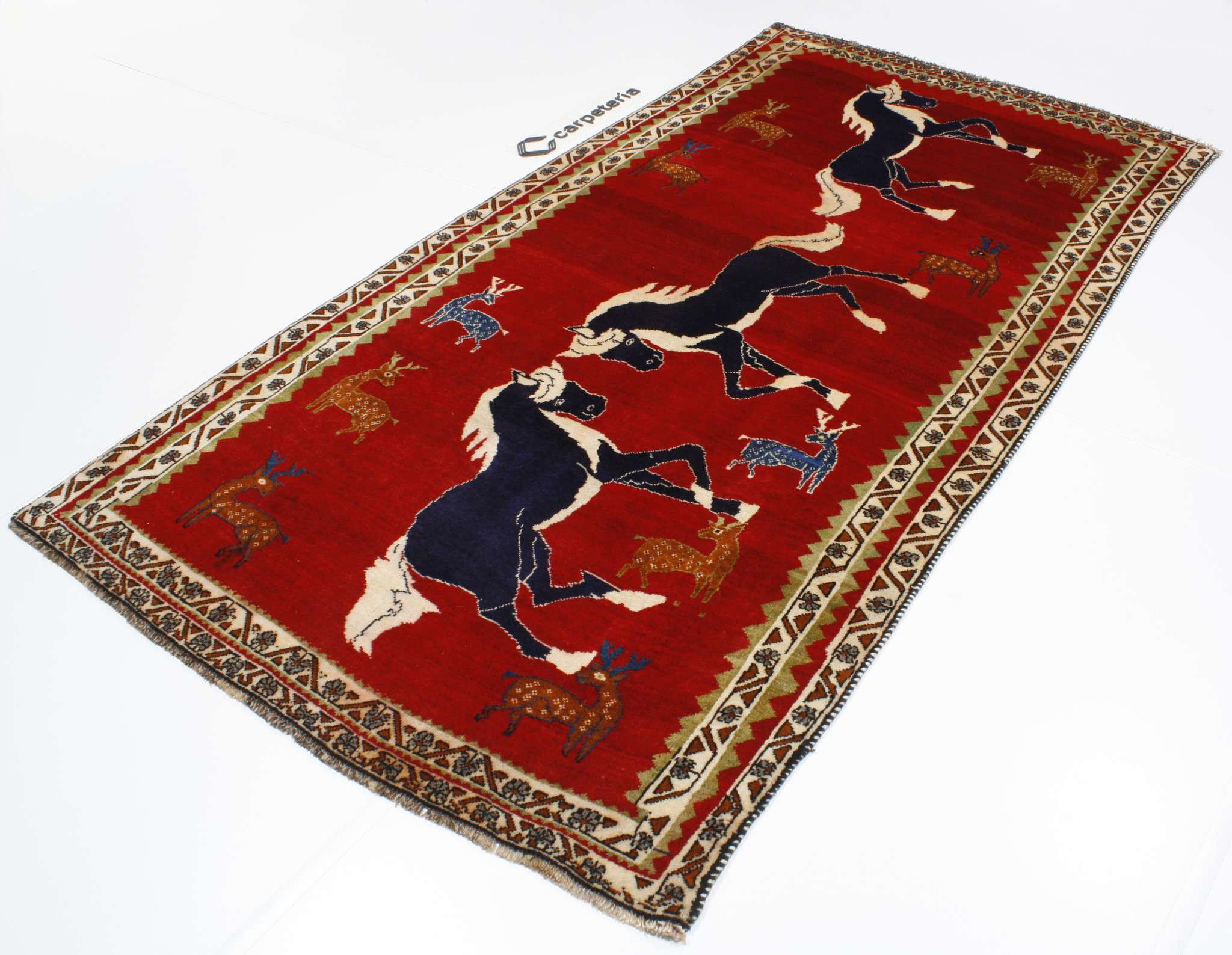 Perserteppich Shiraz Figural