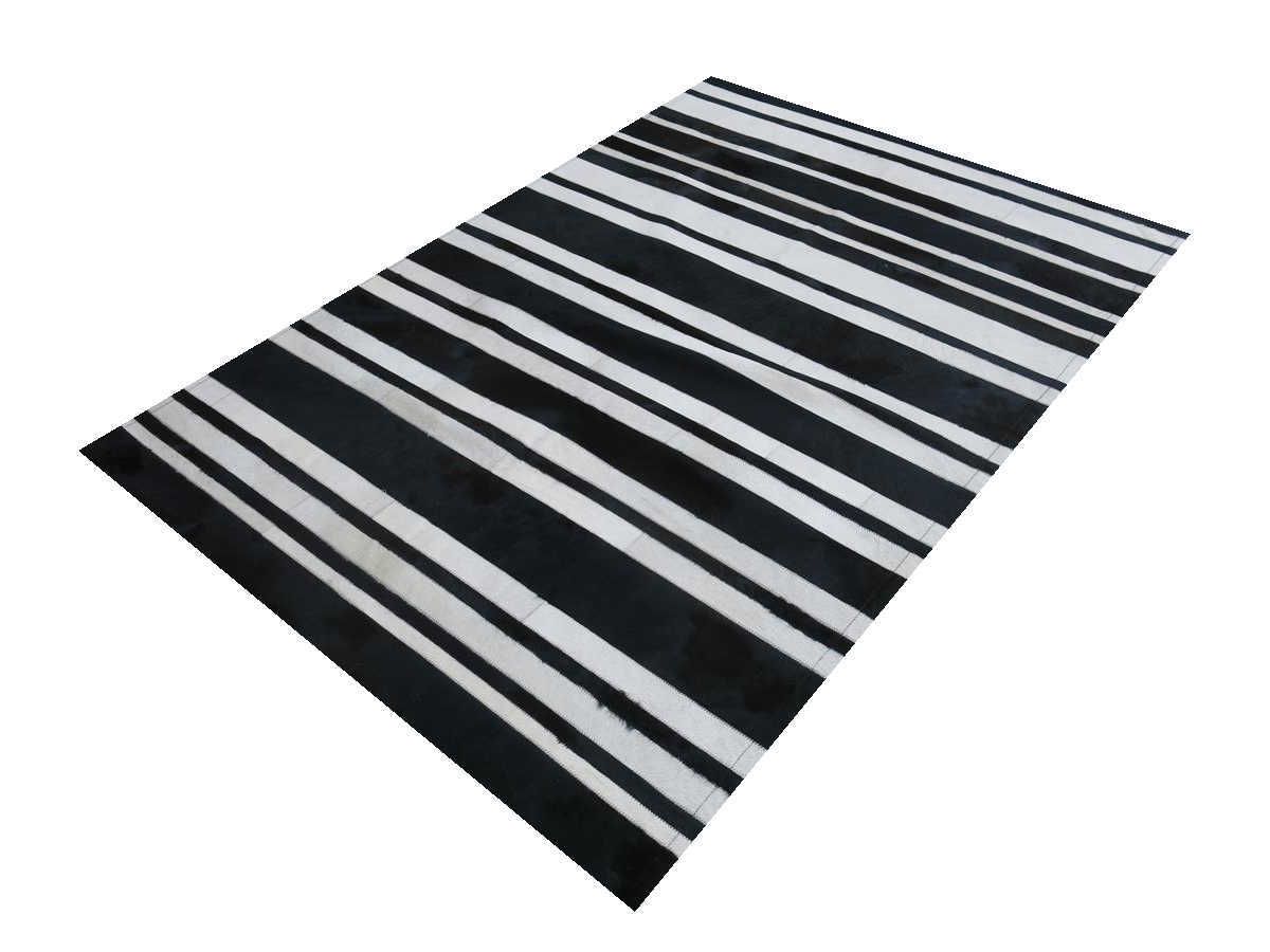 Moderner Teppich Cascade Leder Premium Hellgrau