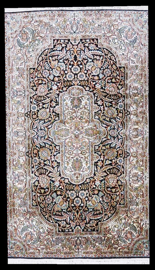 Kashmir-Seiden-Orientteppich Exklusiv
