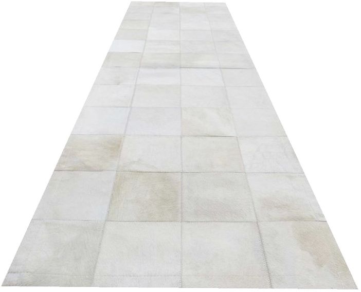 Moderner Teppich Cascade Leder Premium Beige