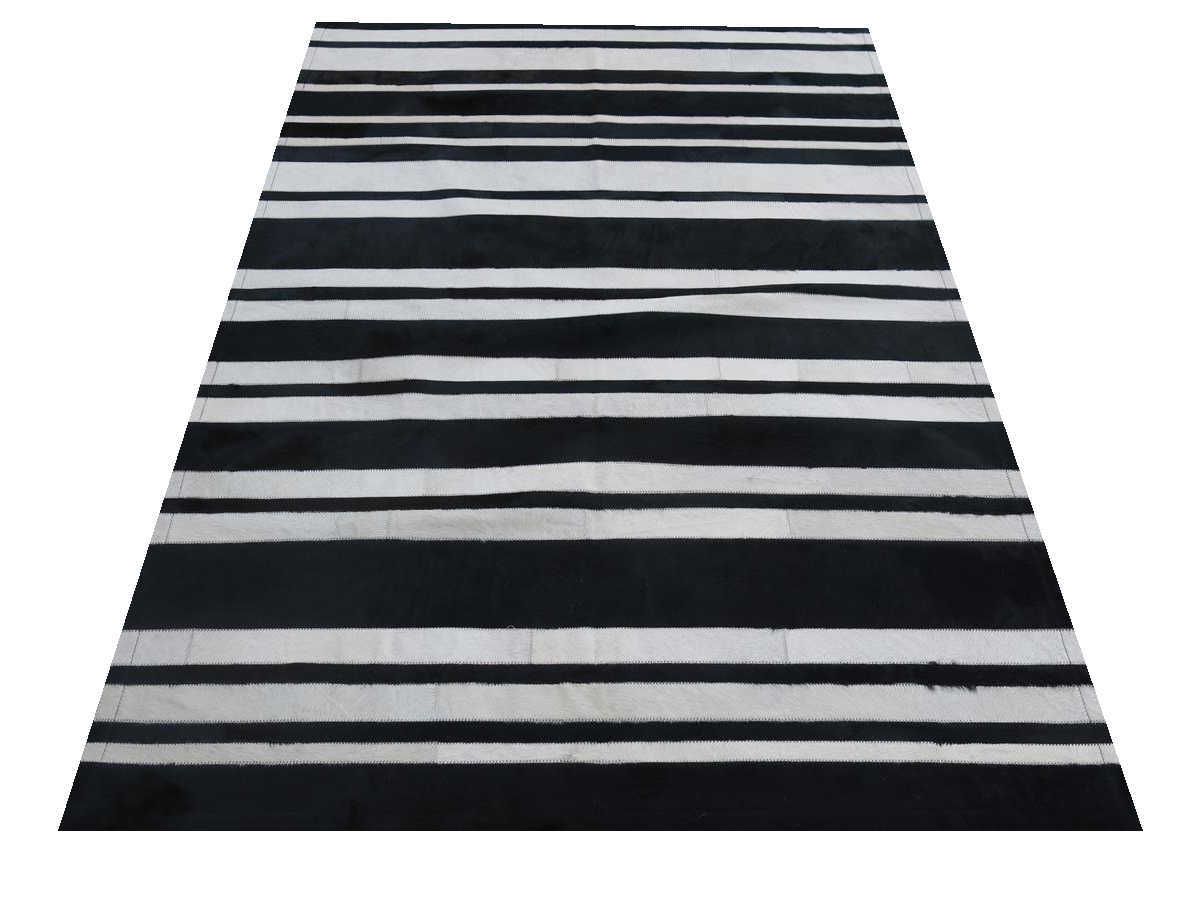 Moderner Teppich Cascade Leder Premium Hellgrau