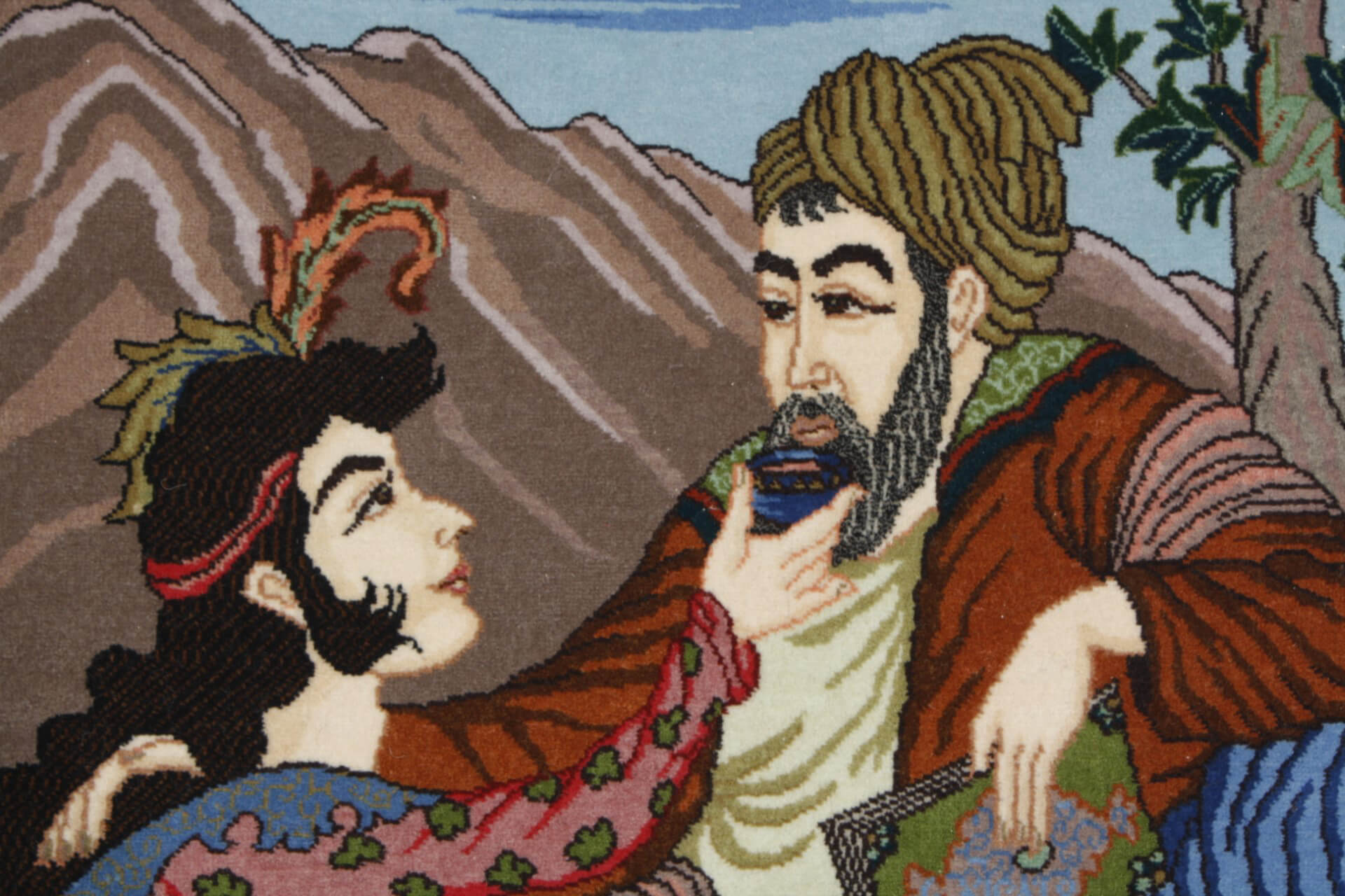 Perserteppich Isfahan Figural
