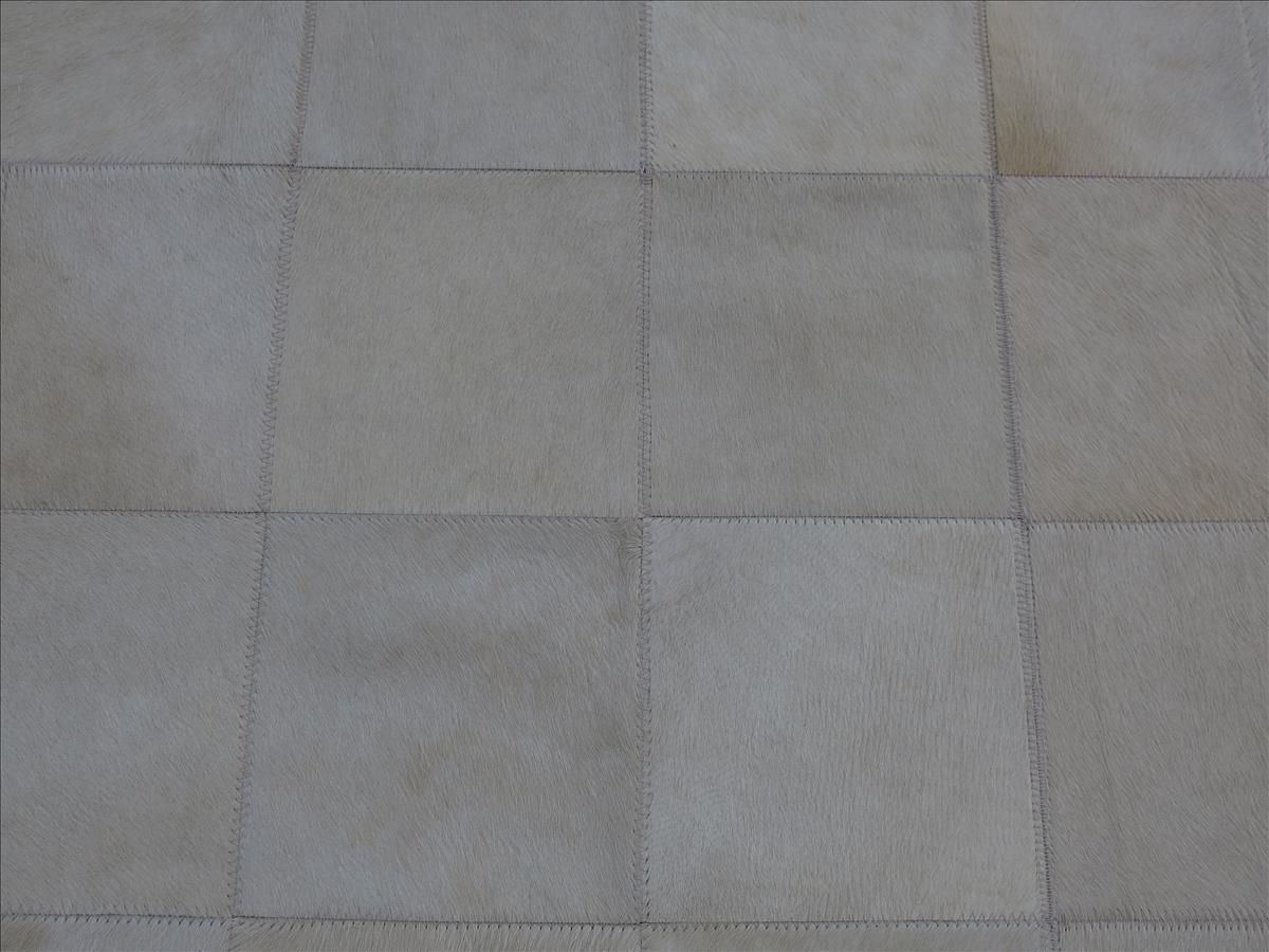 Moderner Teppich Cascade Leder Premium Beige