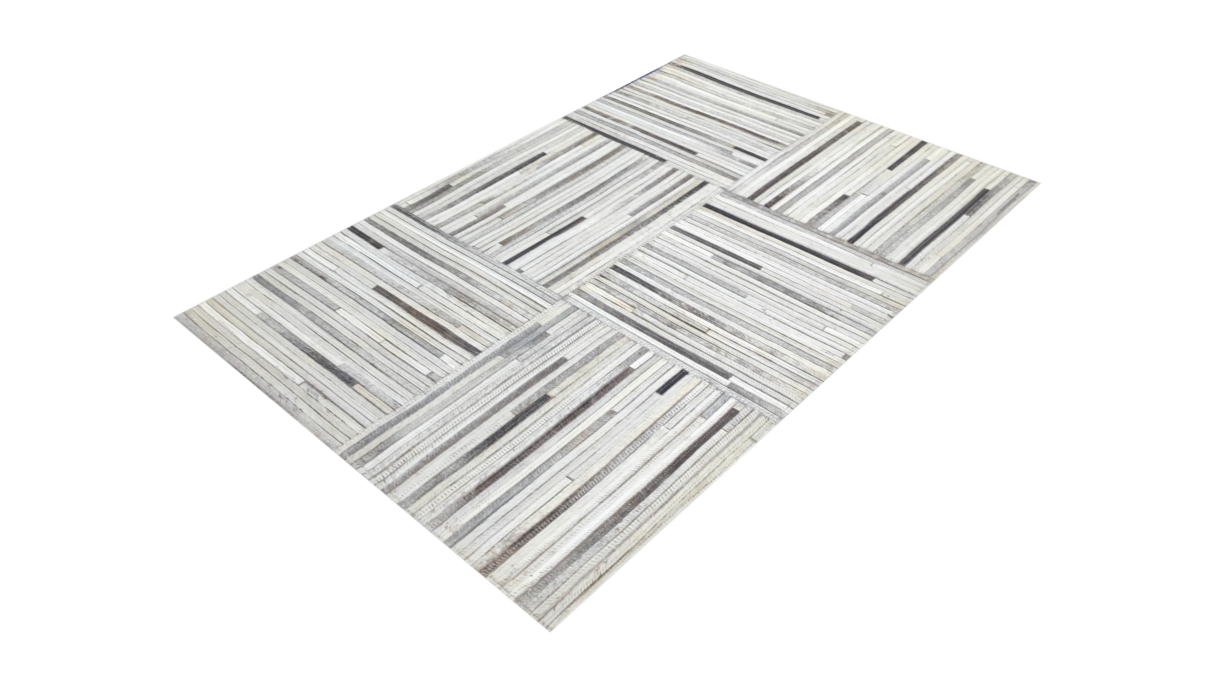 Moderner Teppich Leder Excelsior