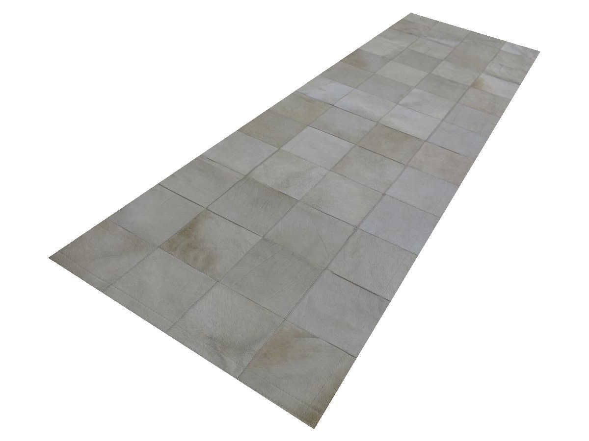 Moderner Teppich Cascade Leder Premium Beige