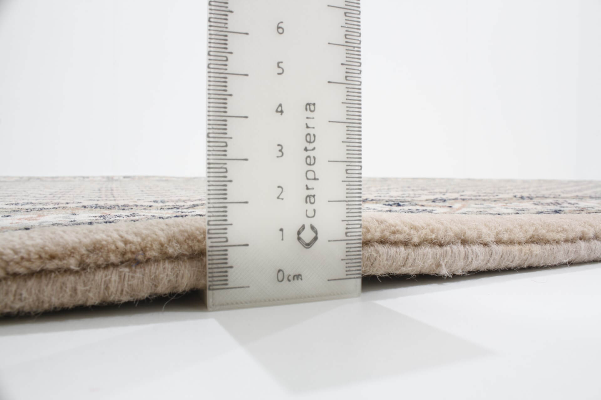 Orientteppich Surat florales Eckmotiv Sand