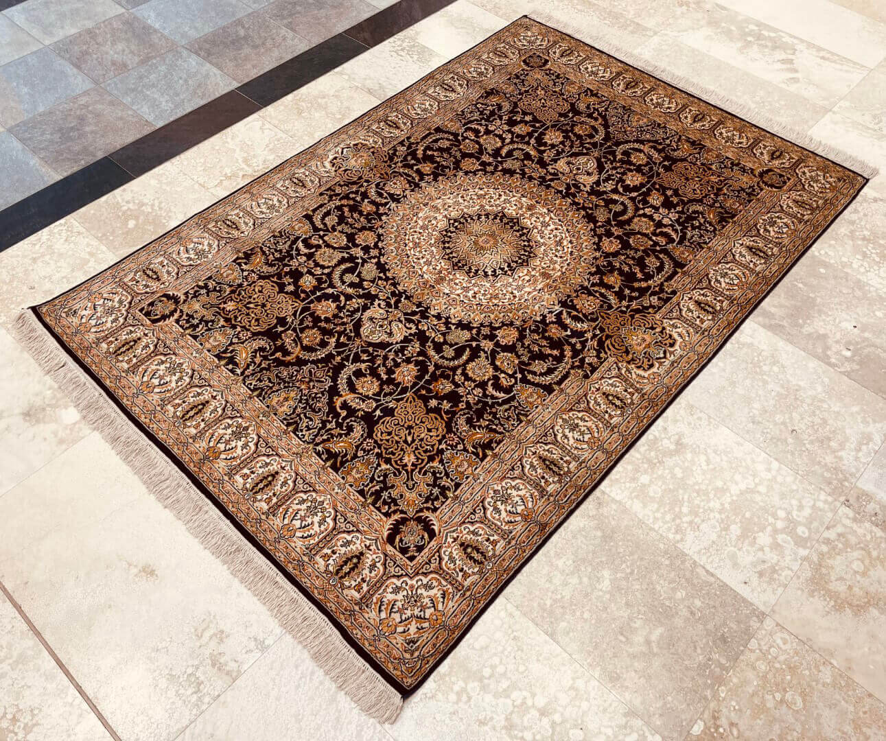 Orientteppich Kashmir Seide/Seide Royal