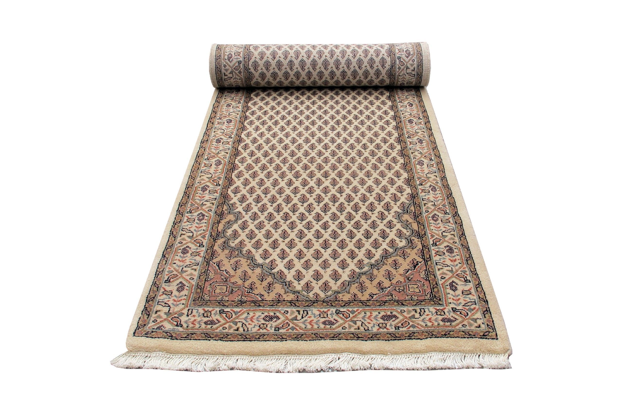 Orientteppich Surat florales Eckmotiv Beige