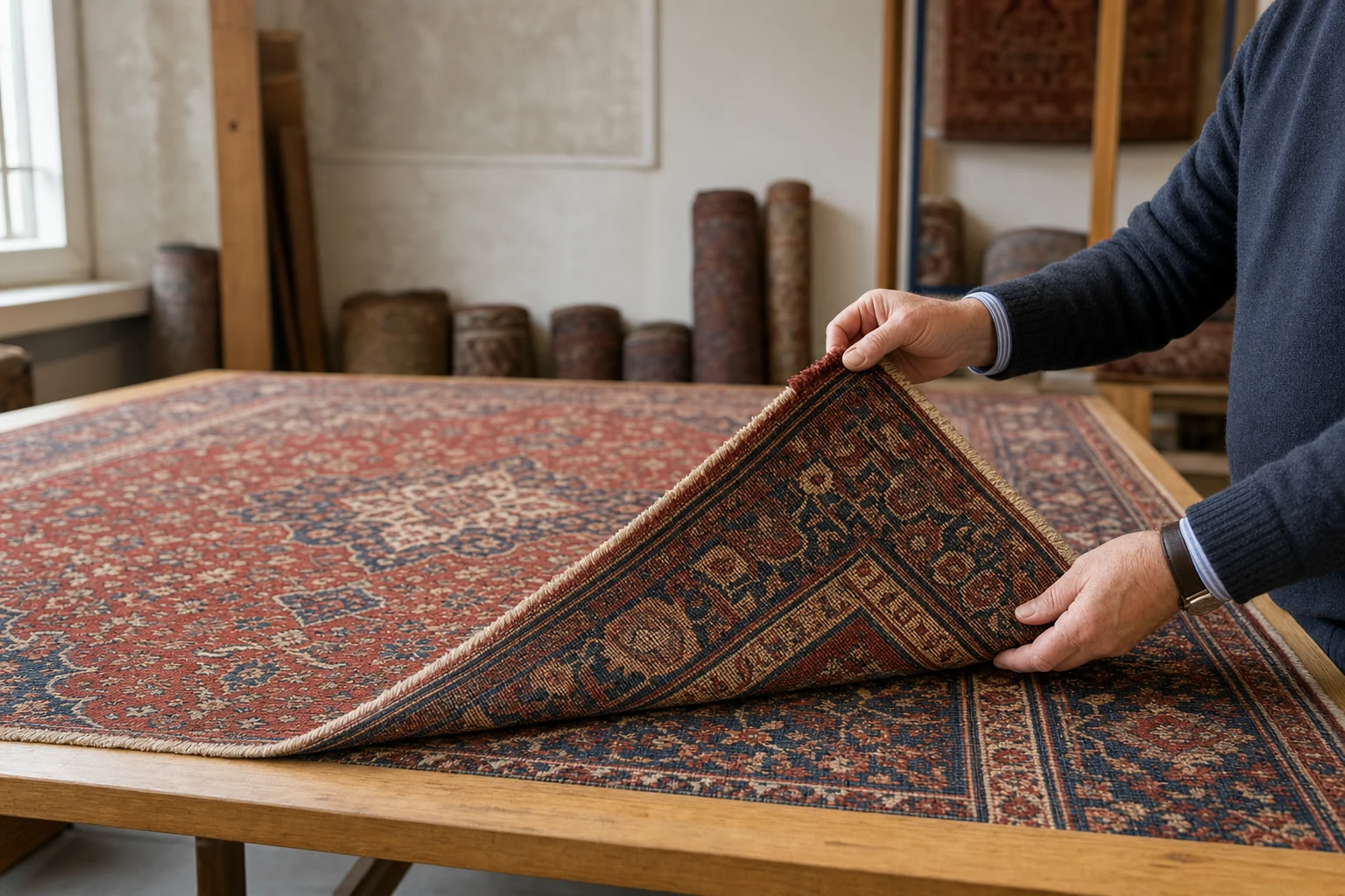 How to identify a quality hand-knotted Persian rug