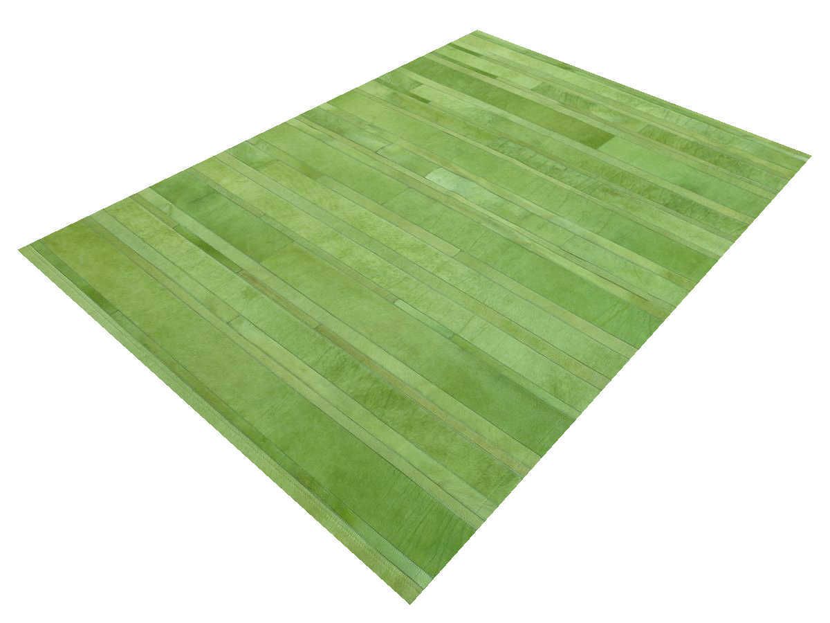 Moderner Teppich Cascade Leder Premium Grün