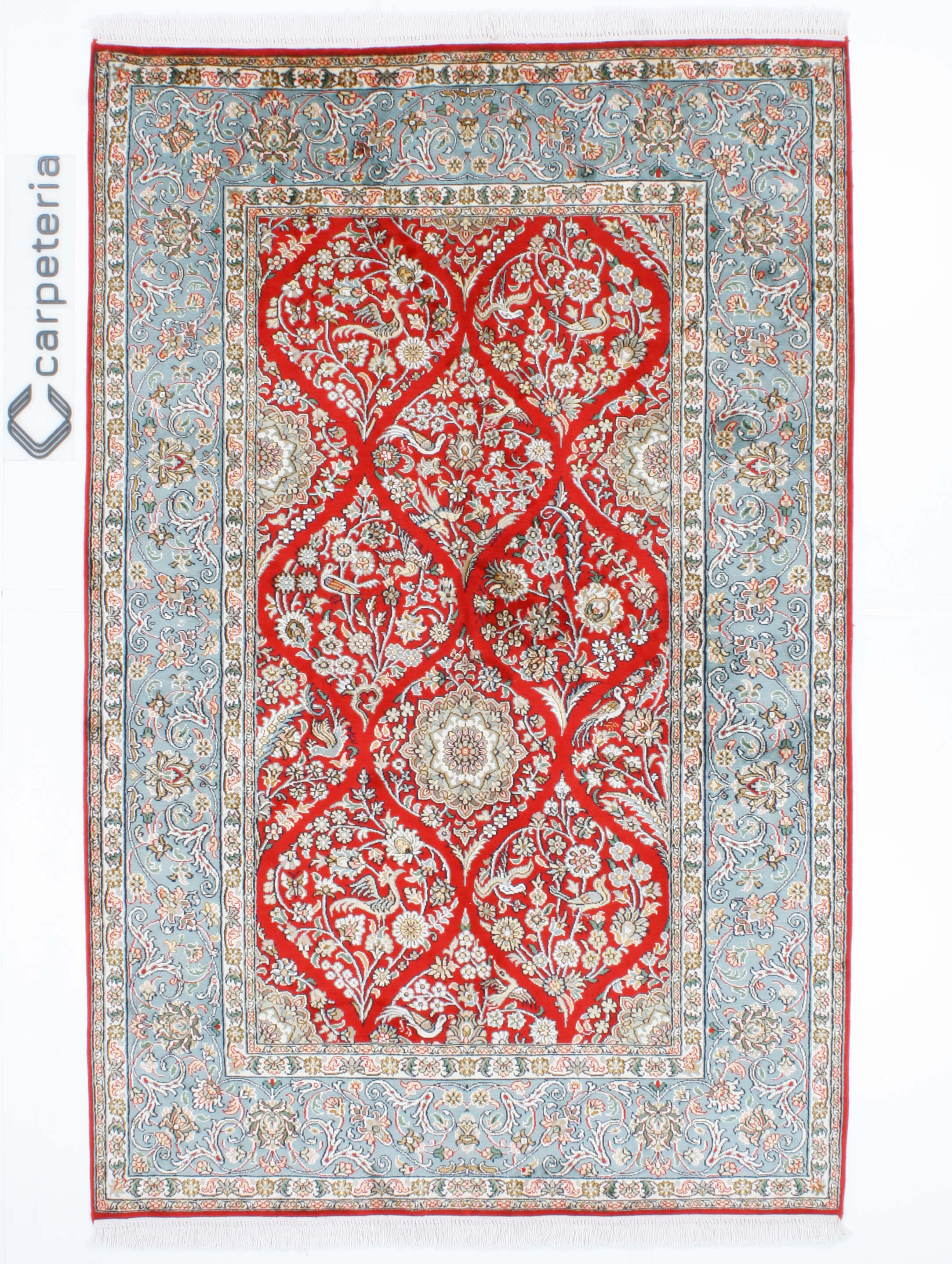 Kashmir-Seiden-Orientteppich Exklusiv