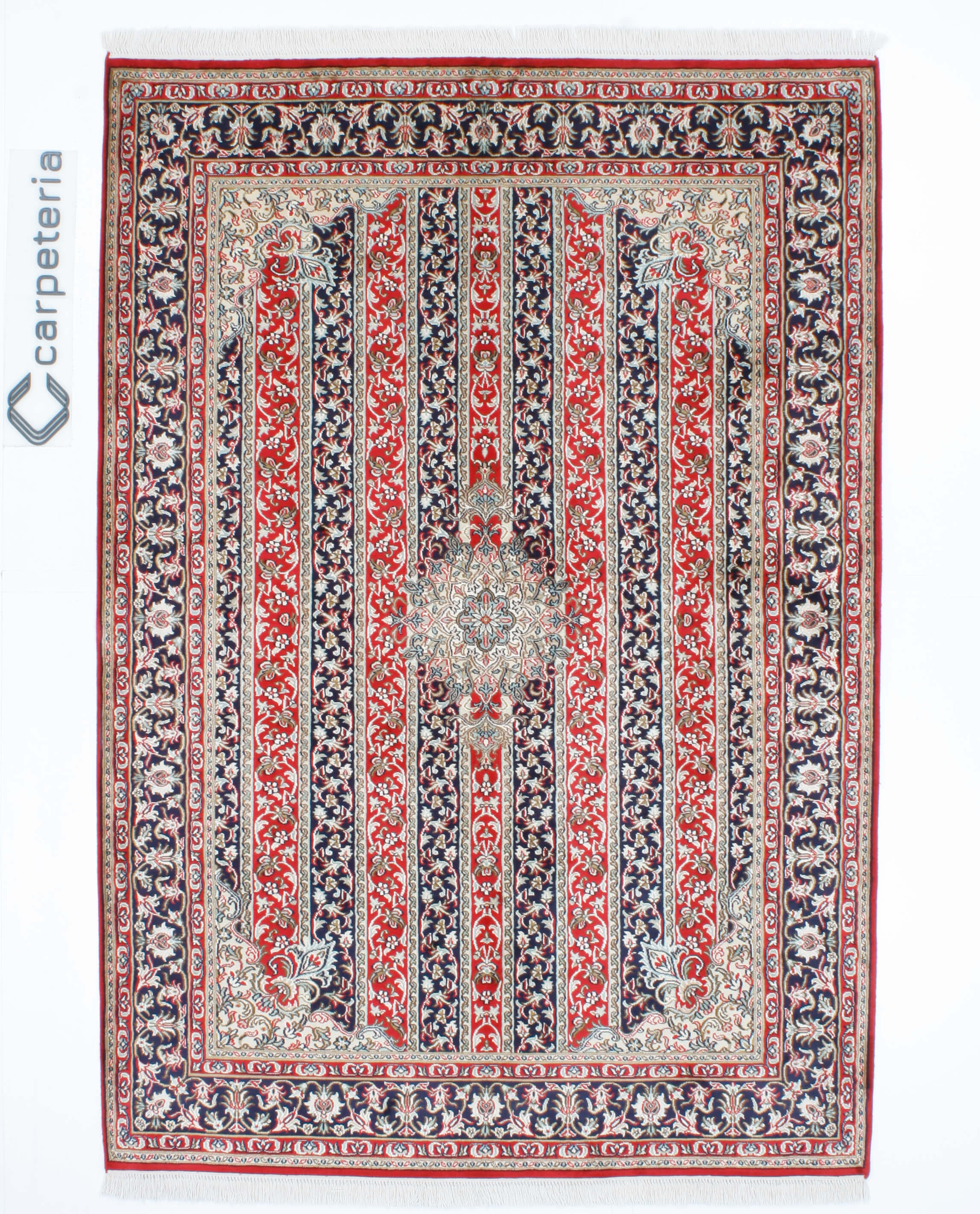 Kashmir-Seiden-Orientteppich Exklusiv