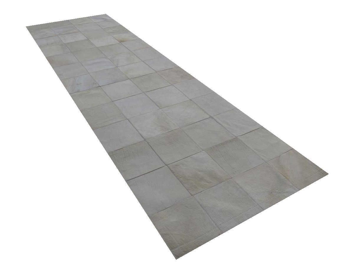 Moderner Teppich Cascade Leder Premium Beige