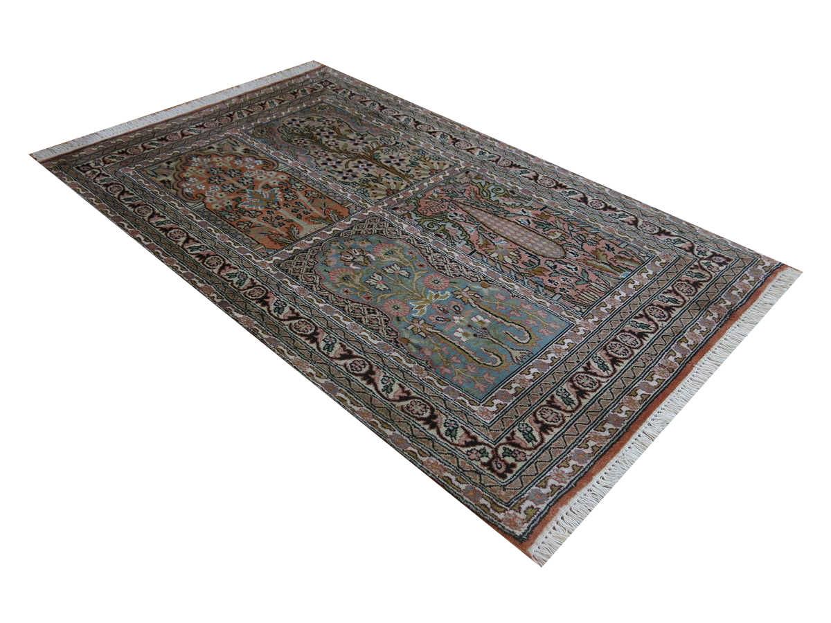 Kashmir-Seiden-Orientteppich Exklusiv