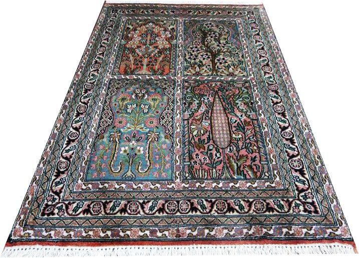 Kashmir-Seiden-Orientteppich Exklusiv