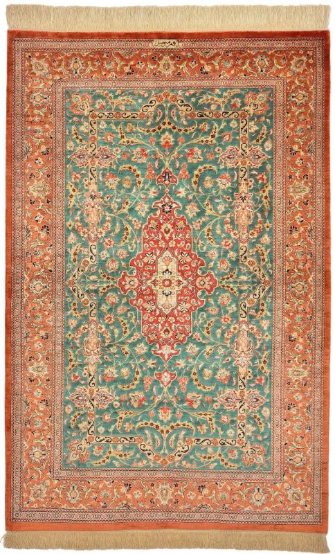 Oriental rug Ghom Silk Royal