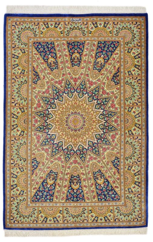 Oriental rug Ghom Silk Royal